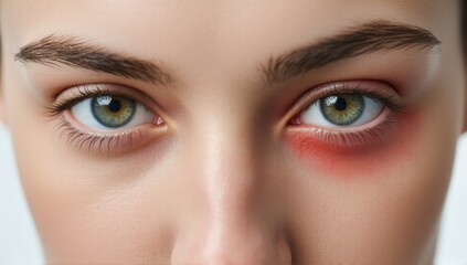 Obraz premium Disturbance of eye inflammation