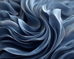 Deep indigo monochrome style abstract with flowing texture and calm mood