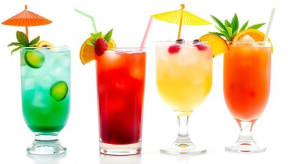 Bunte Cocktail-Klassiker: Sex on the Beach, Sea Breeze, Planter’s Punch & Painkiller