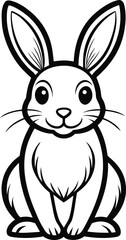 Cartoon rabbit bunny animal vector icon