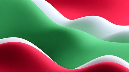 Fototapeta premium Vibrant abstract landscape of undulating color waves