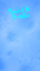 Phone Wallpaper of Winter Mental Health Quote against Blue Textured Background