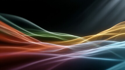 Futuristic flowing lines landscape