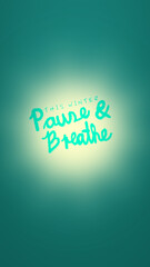 Phone Wallpaper of Winter Mental Health Quote against Sunny Background