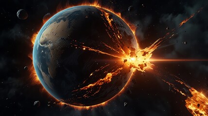 earth and sun
