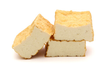 Organic Tofu Isolated on White