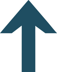 Fototapeta premium blue arrow isolated on white