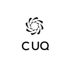 Obraz premium CUQ logo design on white background.