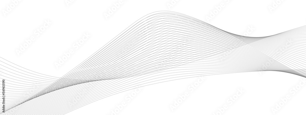 Poster abstract grey, white wavy smooth element swoosh speed wave modern stream curve and technology lines 