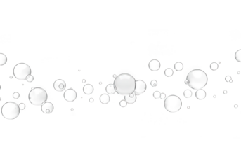 A transparent air bubbles isolated on transparent background