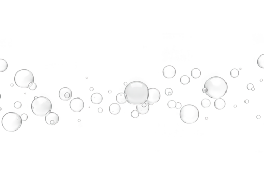 A transparent air bubbles isolated on transparent background