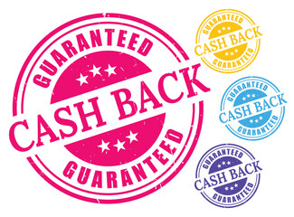 Money Back Guarantee Badges, Refund Policy Stamp Vector Set
