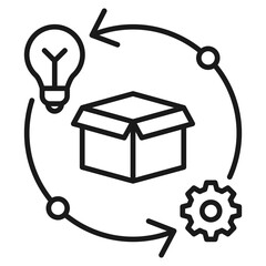 Product Improvement Outline Icon