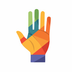 Obraz premium Colorful Geometric Hand Design Abstract Illustration
