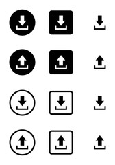 download and upload symbol,download and upload vector icon