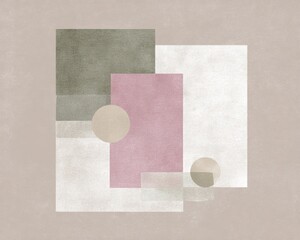 Fototapeta premium Calm Pastel Minimalist Abstract