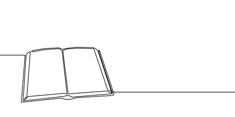 Book line art one open education illustration school read continuous icon. Line book sketch drawn hand bible background library doodle stack outline old shelf paper vector research pen study write.