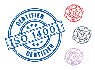 Sustainability Guarantee Vector Set, ISO 14001 Environmental Label Pack