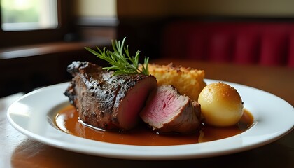 Roasted Beef with Rosemary and Potatoes