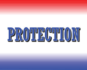 Protection A Powerful Wordmark in Bold Blue