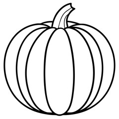 Pumpkin Line Art