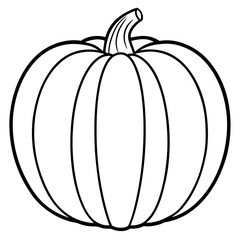 Pumpkin Line Art