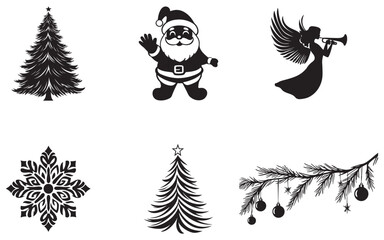 Fototapeta premium christmas icons set
