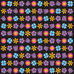 Florar Vektor. Abstract Floral Background Design with Artistic Botanical Elements