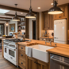 Fototapeta premium modern kitchen interior