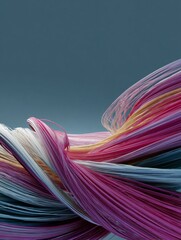 Swirling Lines and Layered Textures Digital Art