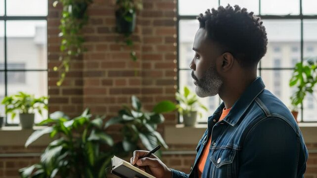 Potrait of old creative people in cafe talking about mentality