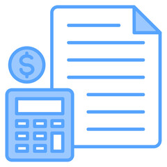 Finance Blue Icon