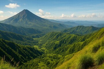 Naklejka premium Mount Rinjani