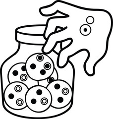 halloween coloring pages, for kids, illustration