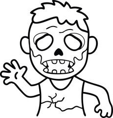 halloween coloring pages, for kids, illustration