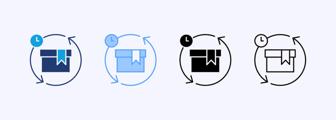 Product Life Cycle Icon Set Multiple Style Collection