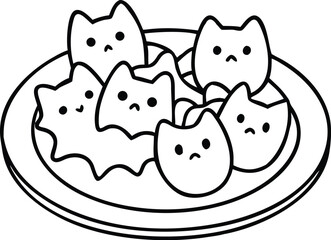 halloween coloring pages, for kids, illustration