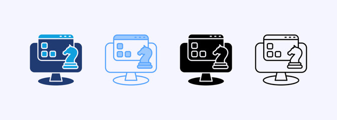 Strategy Product Icon Set Multiple Style Collection