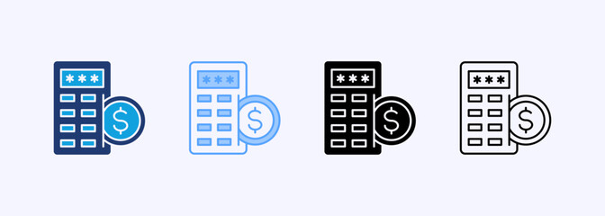 Budget Icon Set Multiple Style Collection