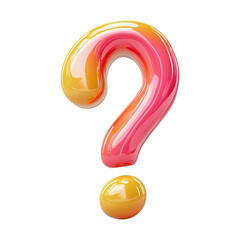 Glossy 3D Question Mark Icons