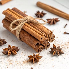 star anise and cinnamon sticks