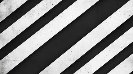 Abstract black and white diagonal stripes background with grunge effect