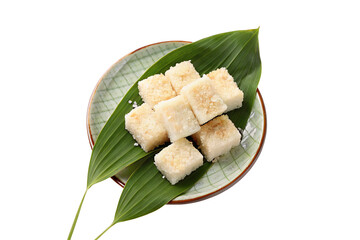 Glutinous rice cake, fresh and delicious asian dessert recipe traditional food