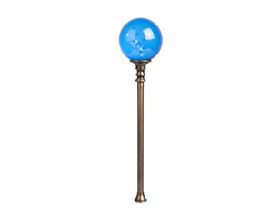 Isolated Magic Staff with Blue Orb. PNG.