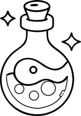 halloween coloring pages, for kids, illustration