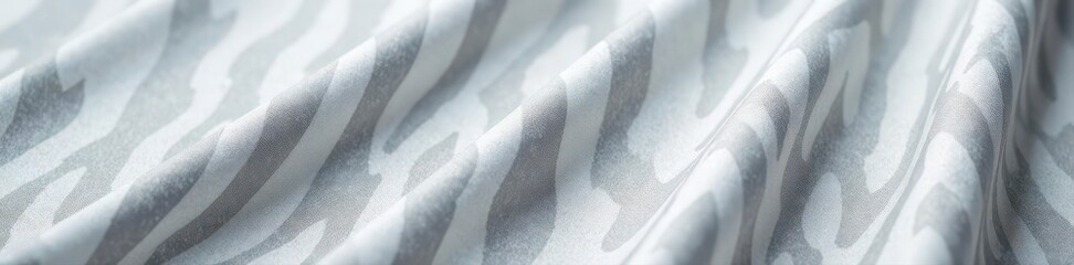 Subtle gray and white zebra print fabric, soft texture, soft, stripe