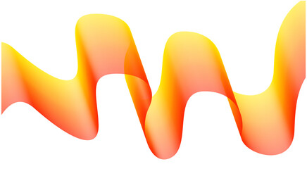 Wavy Blend Abstract Curved Orange Colorful Design Background Vector Illustration