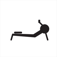 rowing machine vector icon