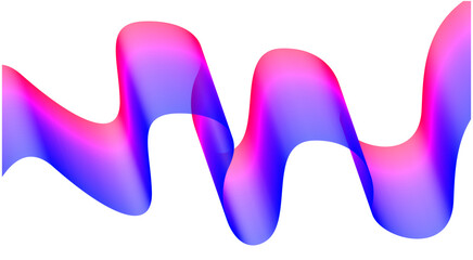 Wavy Blend Abstract Curved Purple Colorful Design Background Vector Illustration