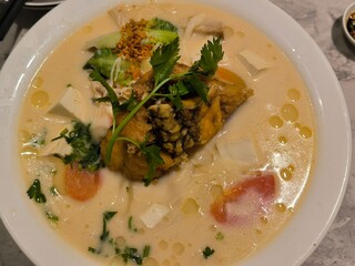 Fried Fish Noodle Soup